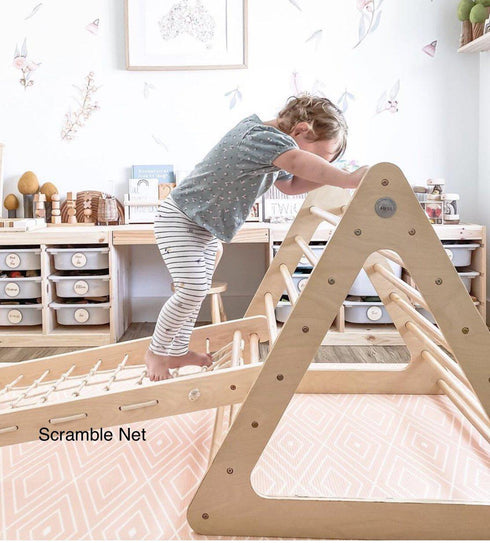 MY HAPPY HELPERS - Pikler Scramble Net - Unvarnished